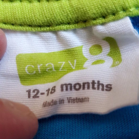Crazy 8 Blue Polo Shirt 12-18 Months - Picture 2 of 4
